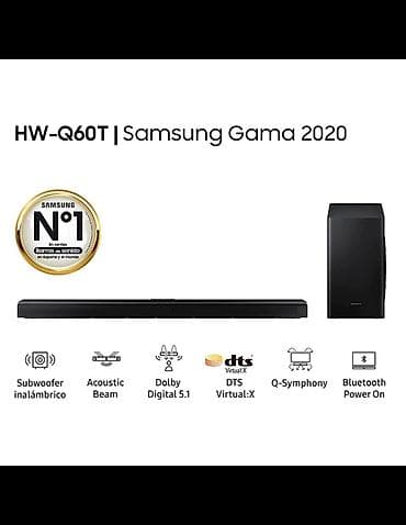 Musiqi mərkəzləri: Orginal Samsung 5.1 Soundbar HW-Q60T Bluetooth USB Optik Ev kinoteatrı — 8