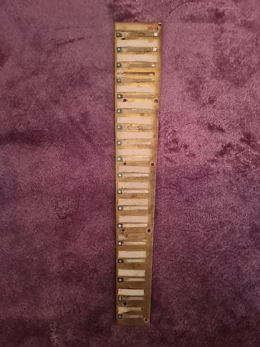 Kitablar və jurnallar: Akkordeon üçün metal-reed bloku (dilçəklər dəsti) - Material: pirinç — 1