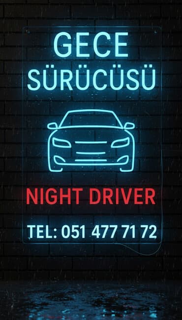 Şirkət sürücüsü tələb olunur, Gecə növbəsində iş, İstənilən yaş, İşəmuzd ödəniş