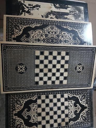 İdman çantaları: + 3 azn das ve zerler Ağacdan hazırlanmış 2-in-1 stolüstü oyun dəsti – — 3