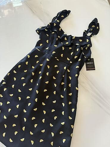 donlar: Forever 21 – qara rəngli, limon dilimləri prinli yay donu - Marka — 1