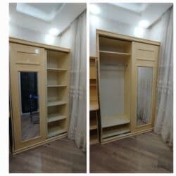 ev ucun guzguler: İşlənmiş, Açılan, 3 qapılı Düz dolab, Dolab-asılqan — 1