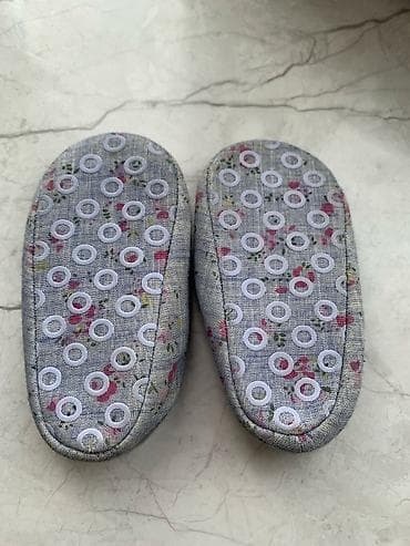 Туфли: Цвет - Серый Балетки, Mothercare, Размер: 16, Для девочек — 2