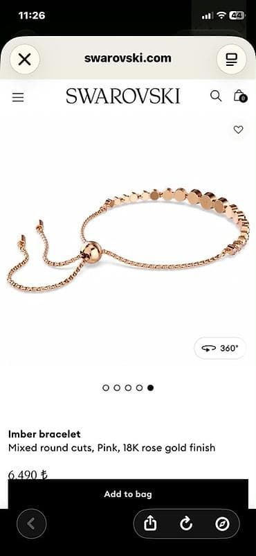 Bilərzik, Swarovski, Çəhrayı qızıl — 6