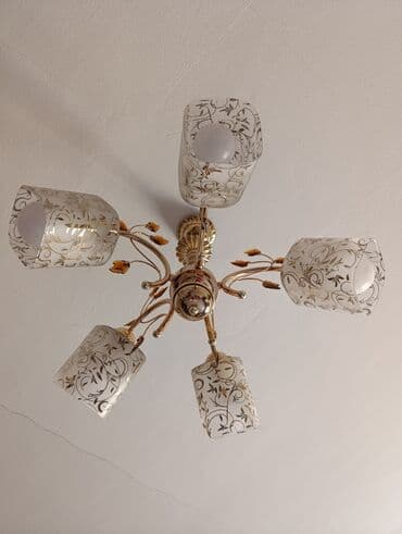 lüstür: Çılçıraq, 5 lampa, Şüşə — 2