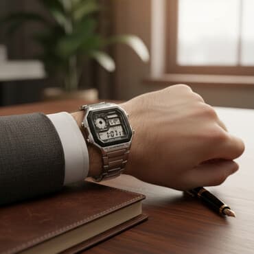 Физика: Новый, Наручные часы, Casio, цвет - Серебристый — 1