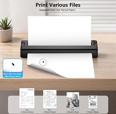 Portativ termal printer - Çoxölçülü termal kağız dəstəyi: A4 (210×297