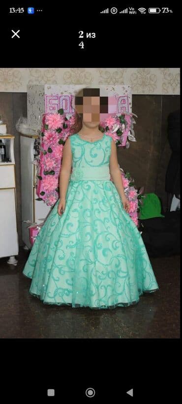 заказать шоу мыльных пузырей: Продаю нарядное платье для девочки (рост до 120 см) Платье шилось на — 4
