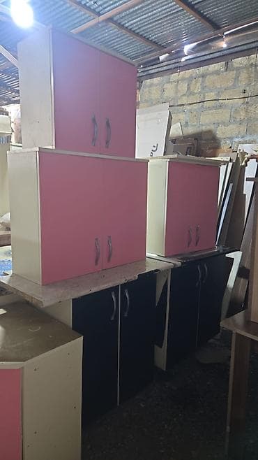 Mətbəx və məişət üçün divar dolabları - Material: laminat/MDFlam