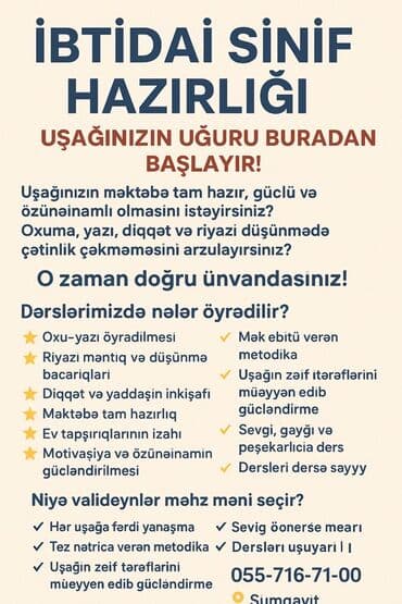 Məktəbəqədər və ibtidai sinif hazırlığı, Azərbaycan dili