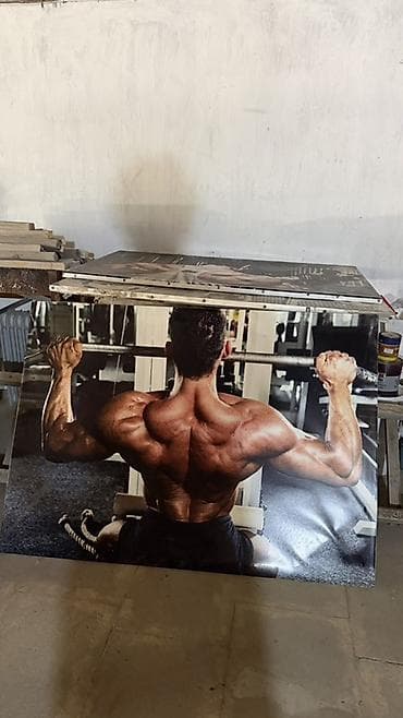 desmalar: - Məhsul: Fitnes zalı üçün böyük dekorativ posterlər (bodybuilding — 8