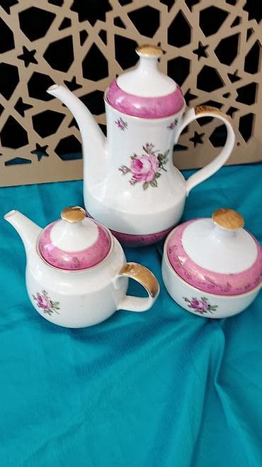 Чайный набор, цвет - Белый, Фарфор