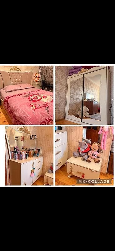 mermer metbex mebelleri: İkinəfərlik çarpayı, Dolab — 1