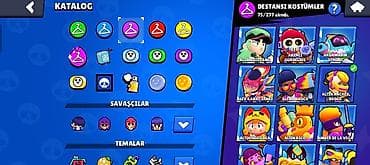 Ювелирные изделия: Brawl Stars oyunu üçün yüksək səviyyəli hesab - Kupa: 53,075+ - — 4