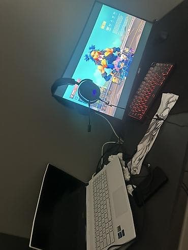 nintendo switch 1: Gaming kompüter dəsti Barter var!!! - ASUS monitor – nazik çərçivəli — 1