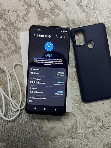 ps4 1 tb: Samsung Galaxy A21S, 64 GB, rəng - Qara, Barmaq izi — 8