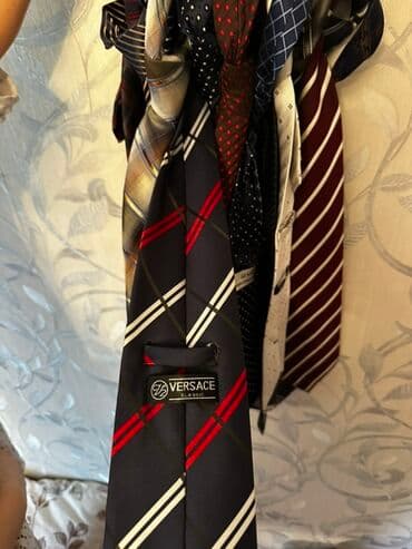 jey krem: Qalstuk, Versace, rəng - Qara — 2