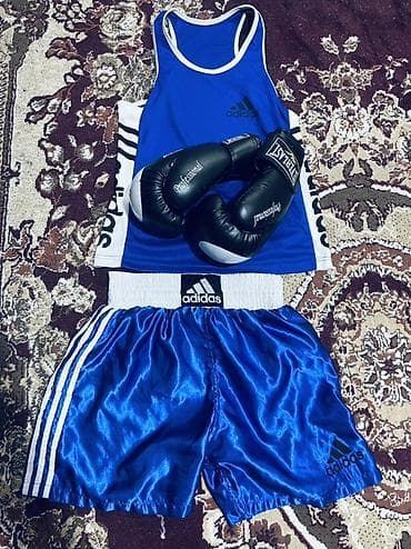 geyim dəsti: Boks dəsti - Marka: adidas (forma və şort) - Rəng: mavi-ağ - Dəst — 1