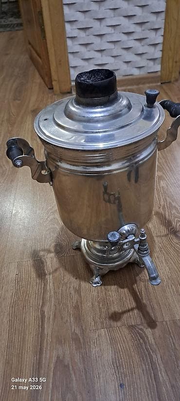 qədimi samavar: İşlənmiş Od Samovar, 5 l, Pulsuz çatdırılma — 4