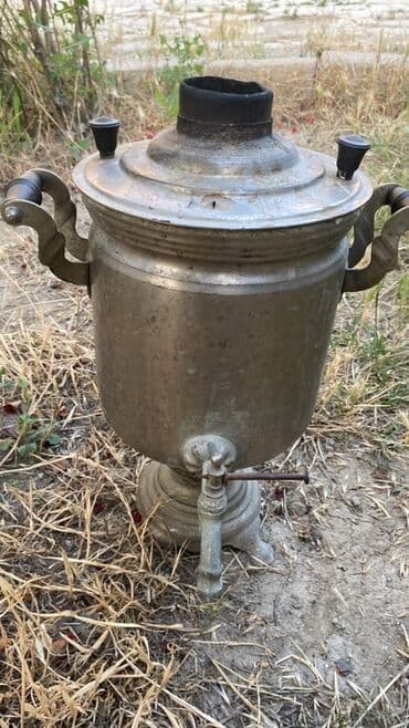 samovar satılır: İşlənmiş Od Samovar, 5 l, Pulsuz çatdırılma — 1
