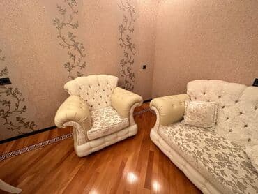 Другие товары для дома: Б/у, Диван, 2 кресла — 1