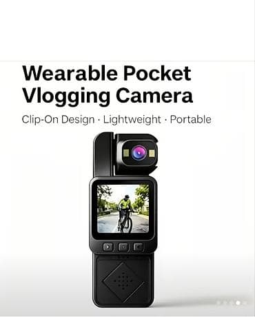 Geyilə bilən cib vlogging kamerasi – portativ video qeydiyyatçı - — 7
