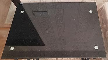 komputer stulu: Kompüter masası, İşlənmiş, Açılmayan, Şüşə, Dördbucaq masa — 2