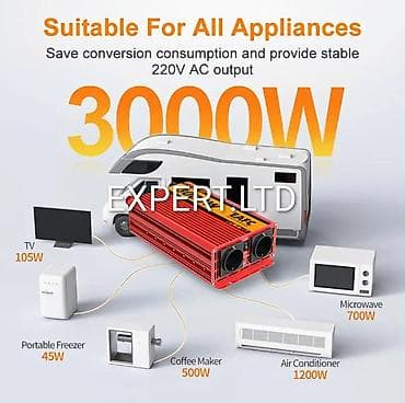 Yeni Inverter, 1500-3000 Vt, 12 - 220 volt, Rayonlara çatdırılma, Ödənişli çatdırılma, Ünvandan götürmə