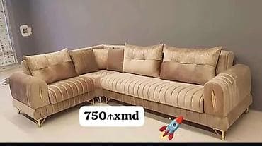 Künc divan, Açılmayan, Bazasız, Vеlur parça, Çatdırılma yoxdur
