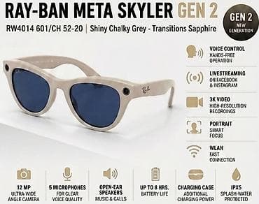dinamik ev: Ray-Ban Meta GEN 2 Wayfarer — STOKDA 2 model: • Shiny Black / G15 — 2