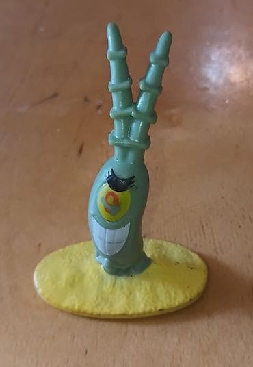 novruz oyuncaqları: McDonalds oyuncaği💥 Sünger Bob Kare-Kare serialından Plankton fiquru — 2