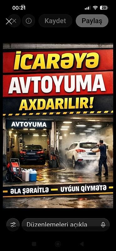 İcarəyə avtoyuma məkanları Axdarıram əhmədli,xalqlar,nefçilər,həzi