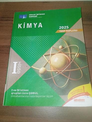 tar satışı: Kimya Testlər 11-ci sinif, DİM, 1-ci hissə, 2024 il — 1