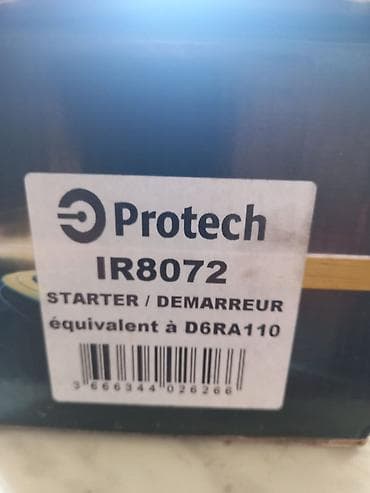 Su nəqliyyatı: Peugeot starter (demarreur) – model IR8072 Məhsul tipi — 3