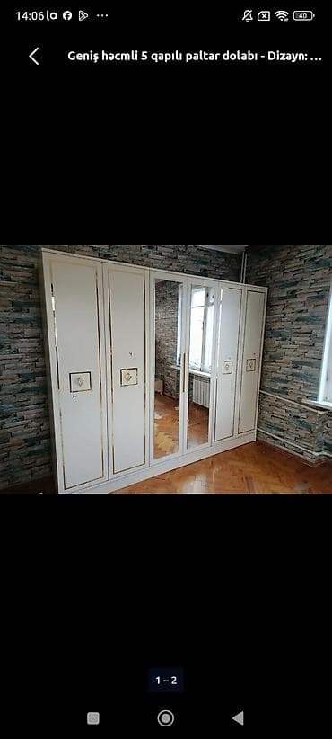 paltar dolab: Məhsul: Güzgülü qarderob şkaflar Xüsusiyyətlər: - 4, 5 və 6 qapılı — 6