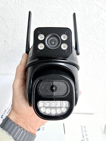 glazok kamera: 2 kamera Wi‑Fi PTZ açıq hava təhlükəsizlik kamerası - İki antenli — 2