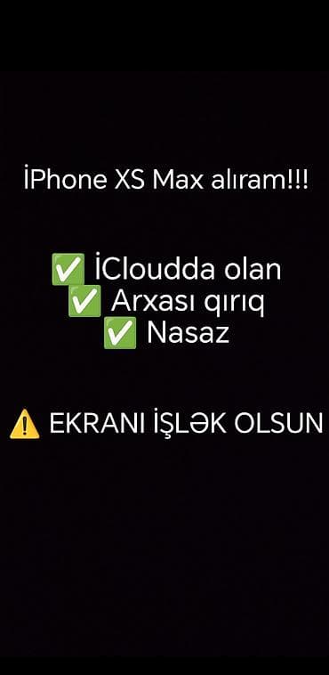 just cause: Xidmət: iPhone XS Max alışı Açıqlama: - iPhone XS Max modelləri — 1