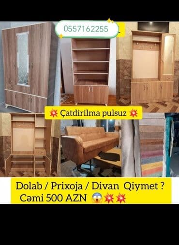 ikinci el şkaf: Новый, Распашной, 2 двери Прямой шкаф, Шкаф-вешалка — 3