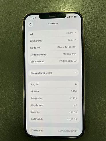 Mətbəx texnikası: IPhone 12 Pro Max, 256 GB, Qızılı, Face ID — 3