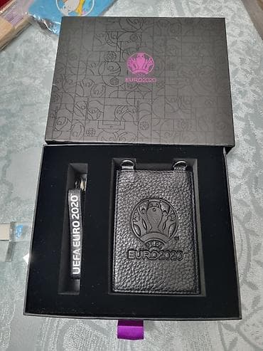 Şəkillər, tablolar: UEFA EURO 2020 rəsmi hədiyyə dəsti - Dəst tərkibi: kart/ID üçün dəri — 1