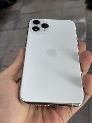 iphone 11 2ci el: IPhone 11 Pro, 64 GB, White Titanium, Face ID, Barmaq izi, Simsiz şarj — 2