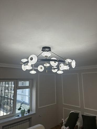 parda tul: Çılçıraq, 10 və daha çox lampa — 2