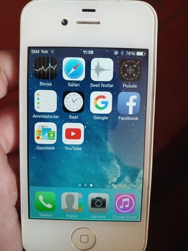 manitor alışı: IPhone 4, < 16 ГБ, Белый — 1