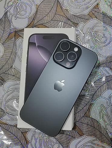 iphone 8s plus: IPhone 16 Pro, 128 GB, Black Titanium, Face ID, Sənədlərlə, Barmaq izi — 1