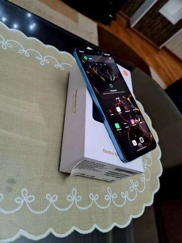 note 13 plus: Redmi Note 12, 256 GB, rəng - Göy, Zəmanət, Sensor, Barmaq izi — 6