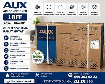 iphone ucuz modeli: AUX Air Conditioner 18FF (ASW-H18A4/R1) Xüsusiyyətlər: - 18 000 BTU — 1