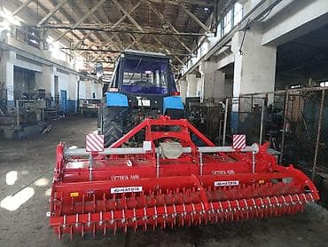 traktor foton: Belarus 1221 traktor + arxa asqılı torpaq frezesi/torpaq yumşaldıcı — 7