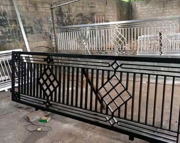 demir qapi: Dəmir Həyət darvazası, Yana açılan, Avtomatik, Qapı ilə, rəng - Qara — 3