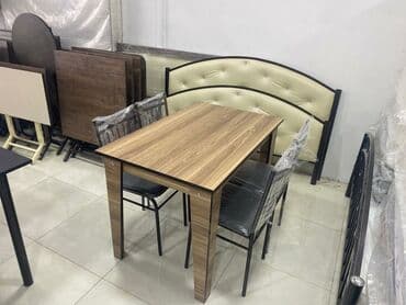 stol stul sumqayit: Yeni, Açılmayan, Dördbucaq masa, 4 stul — 3