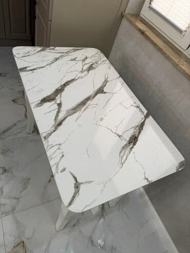mərmər masa: Klassik masa, Açılmayan, Mərmər, Dördbucaq masa — 5